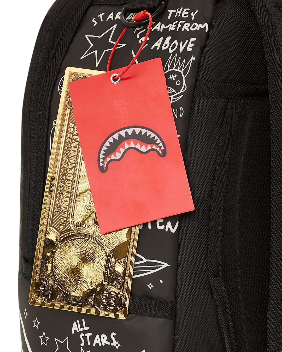 Sprayground glow in clearance the dark shark backpack