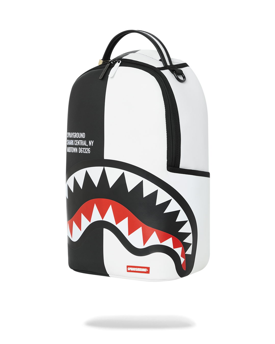 SHARK CENTRAL SPLIT BACKPACK BLK/WHT (DLXV)