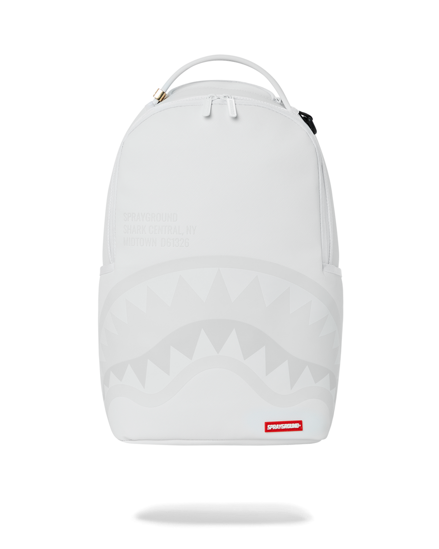 SPRAYGROUND® BACKPACK SHARK CENTRAL BACKPACK WHT/WHT (DLXV)