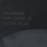 SPRAYGROUND® BACKPACK SHARK CENTRAL (BLK ON BLK) BACKPACK (DLXV)