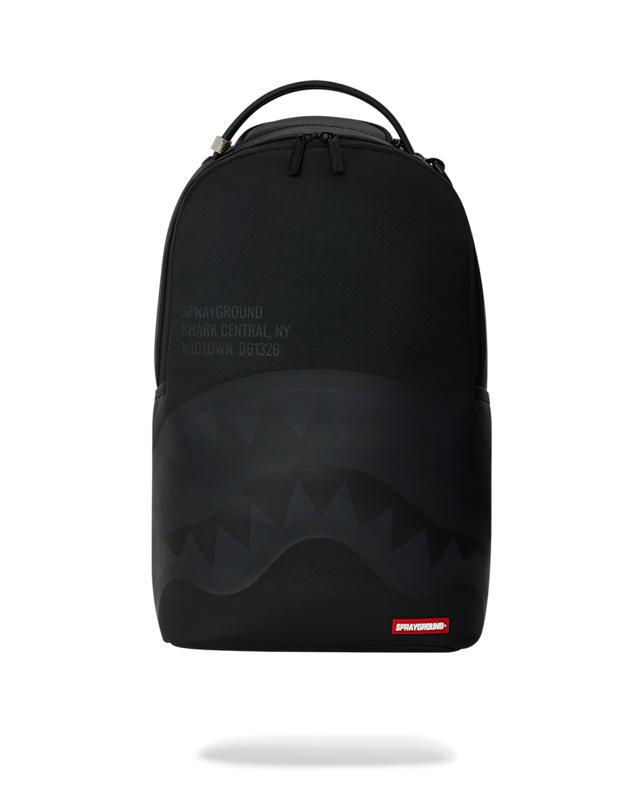 SPRAYGROUND® BACKPACK SHARK CENTRAL (BLK ON BLK) BACKPACK (DLXV)