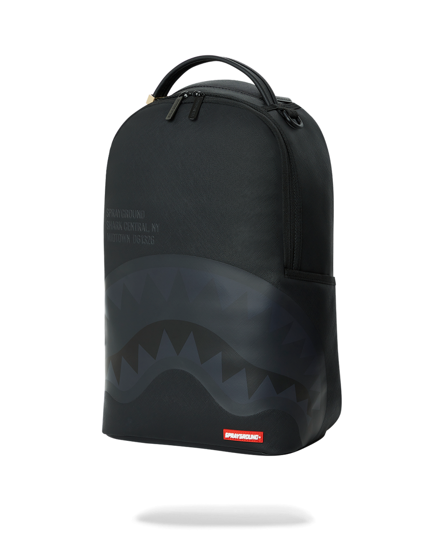 SPRAYGROUND® BACKPACK SHARK CENTRAL (BLK ON BLK) BACKPACK (DLXV)