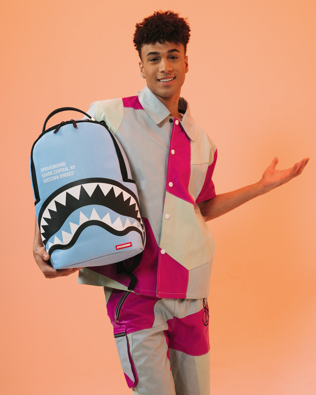 Sprayground, Bags, Sprayground Shark Central Pink Backpack Dlxv
