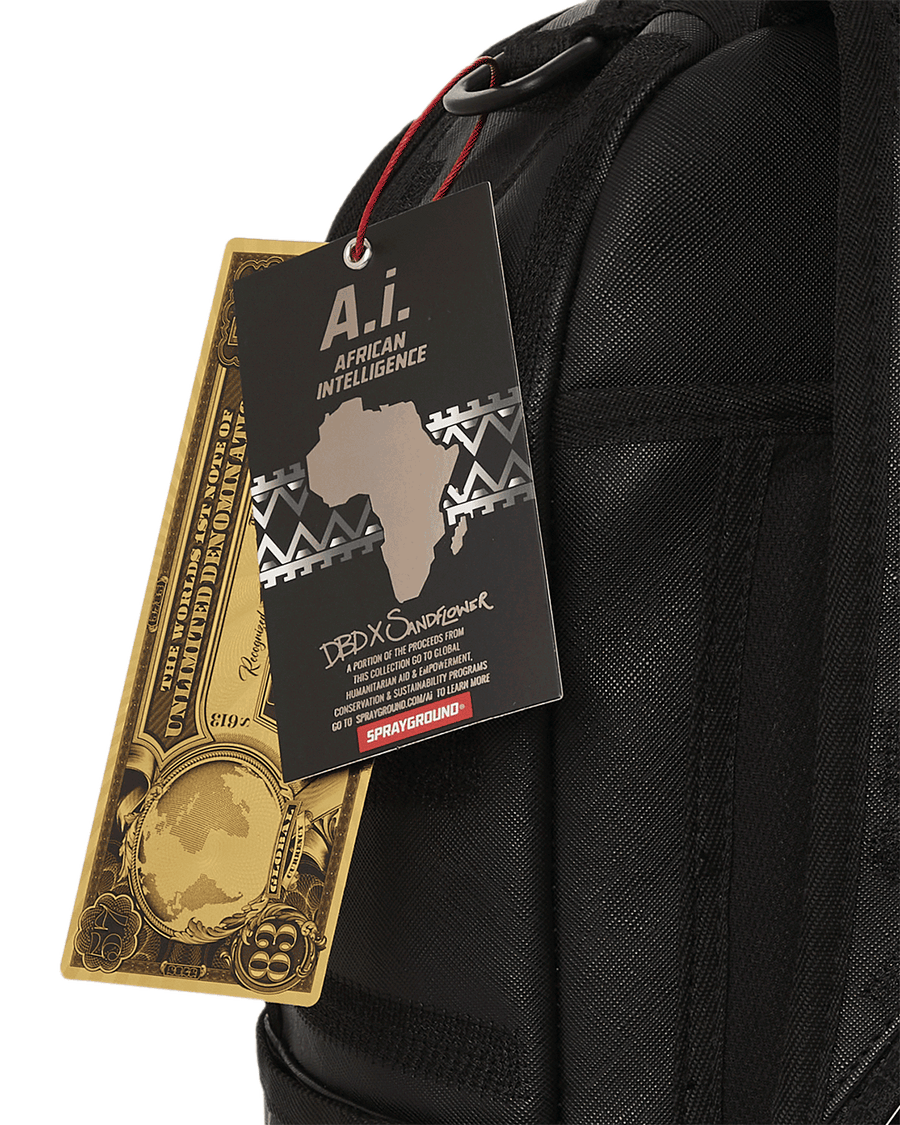 SPRAYGROUND® BACKPACK A.I.8 AFRICAN INTELLIGENCE TRIBAL GHOST BACKPACK