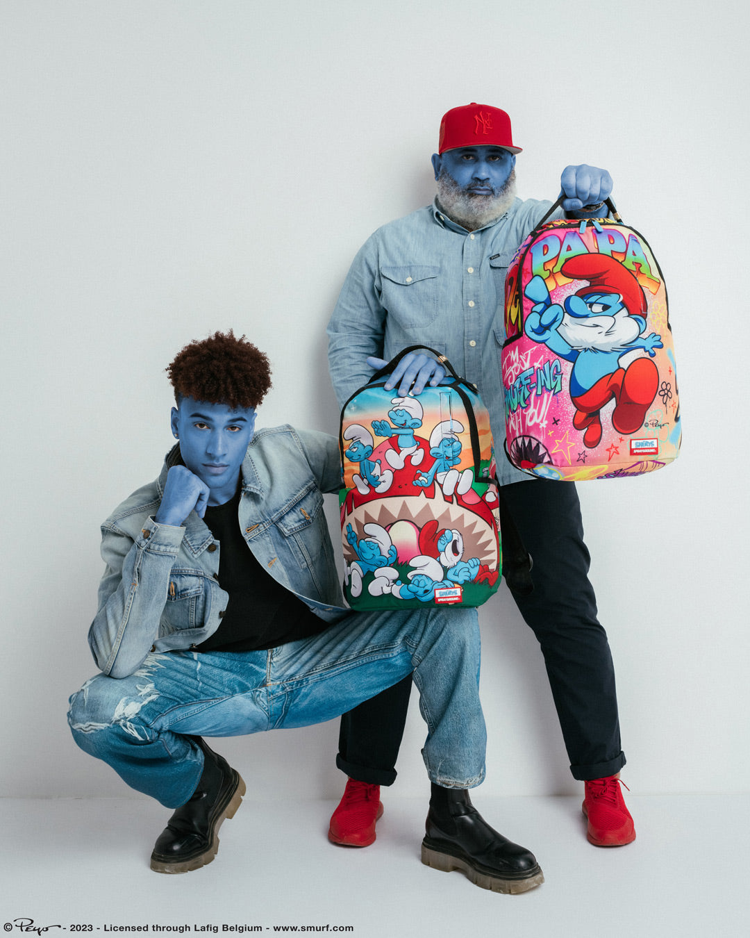 SPRAYGROUND SMURF BACKPACK TOUGH SMURFS New In Bag LIMITED EDITION