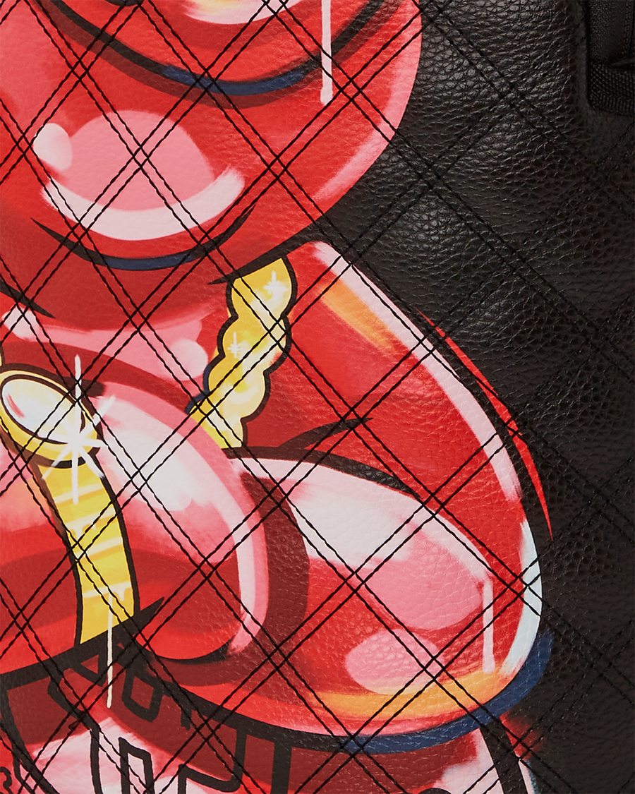 SPRAYGROUND® BACKPACK QUILT HAND PAINTED DIABLO BEAR BACKPACK (DLXV)