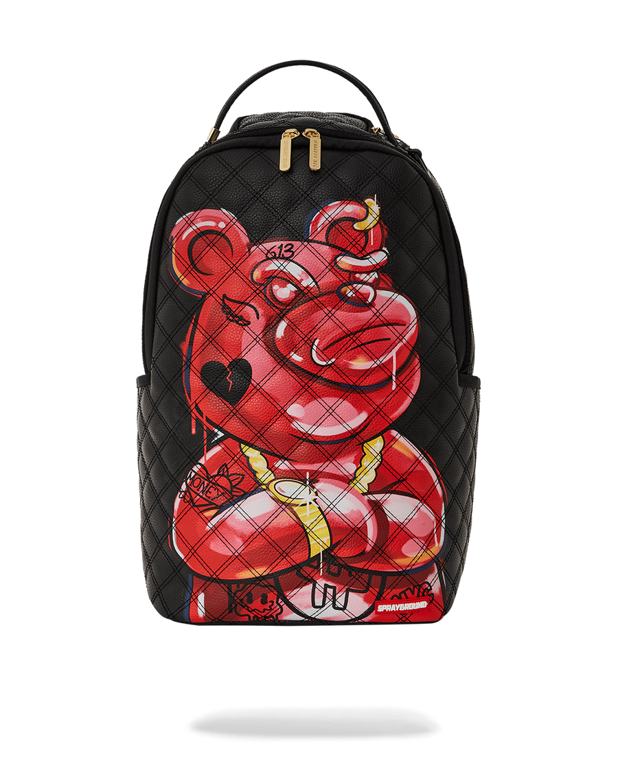 SPRAYGROUND® BACKPACK QUILT HAND PAINTED DIABLO BEAR BACKPACK (DLXV)