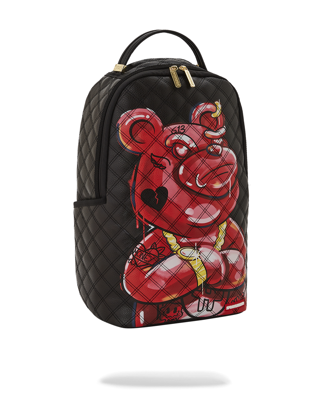 SPRAYGROUND® BACKPACK QUILT HAND PAINTED DIABLO BEAR BACKPACK (DLXV)