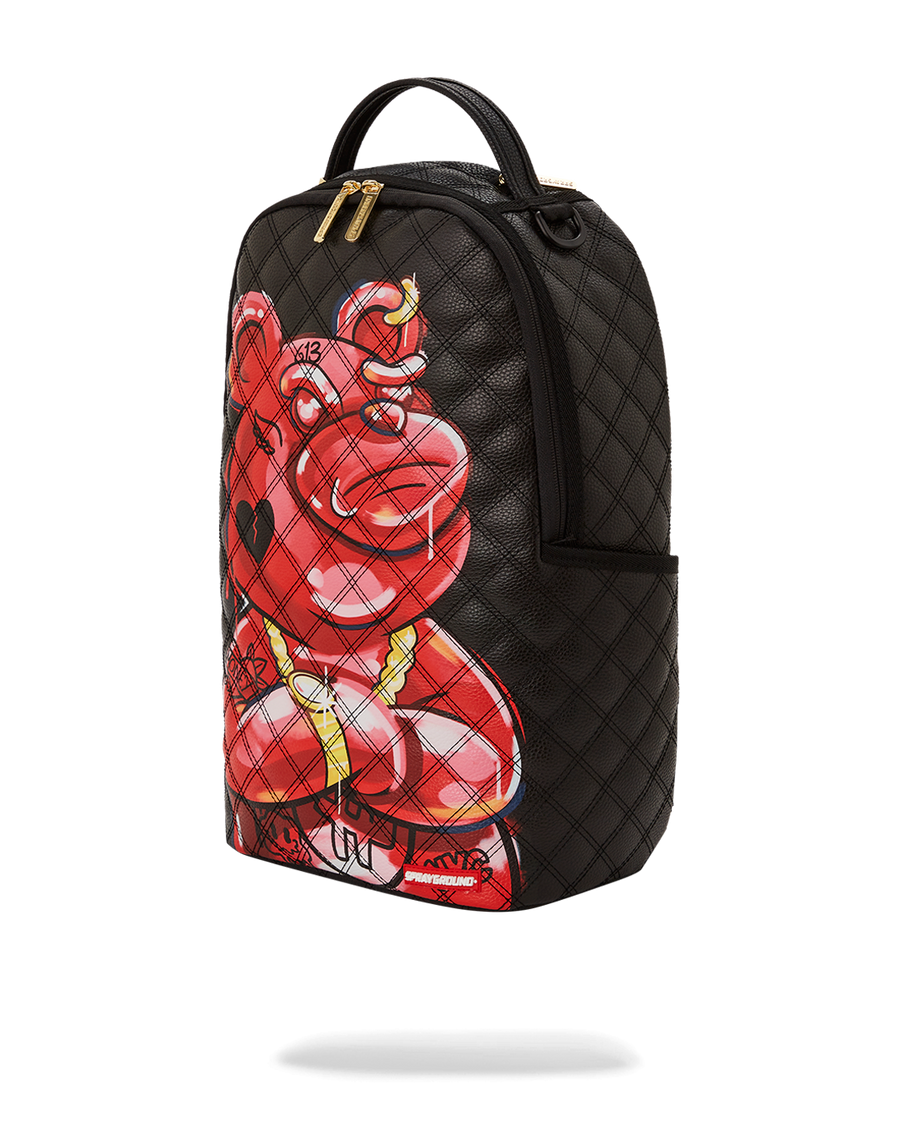 SPRAYGROUND® BACKPACK QUILT HAND PAINTED DIABLO BEAR BACKPACK (DLXV)