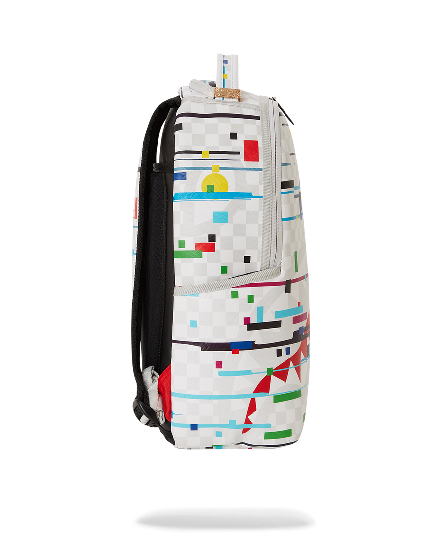 SPRAYGROUND® BACKPACK SHARKS IN PARIS GLITCH RIDER BACKPACK (DLXV)