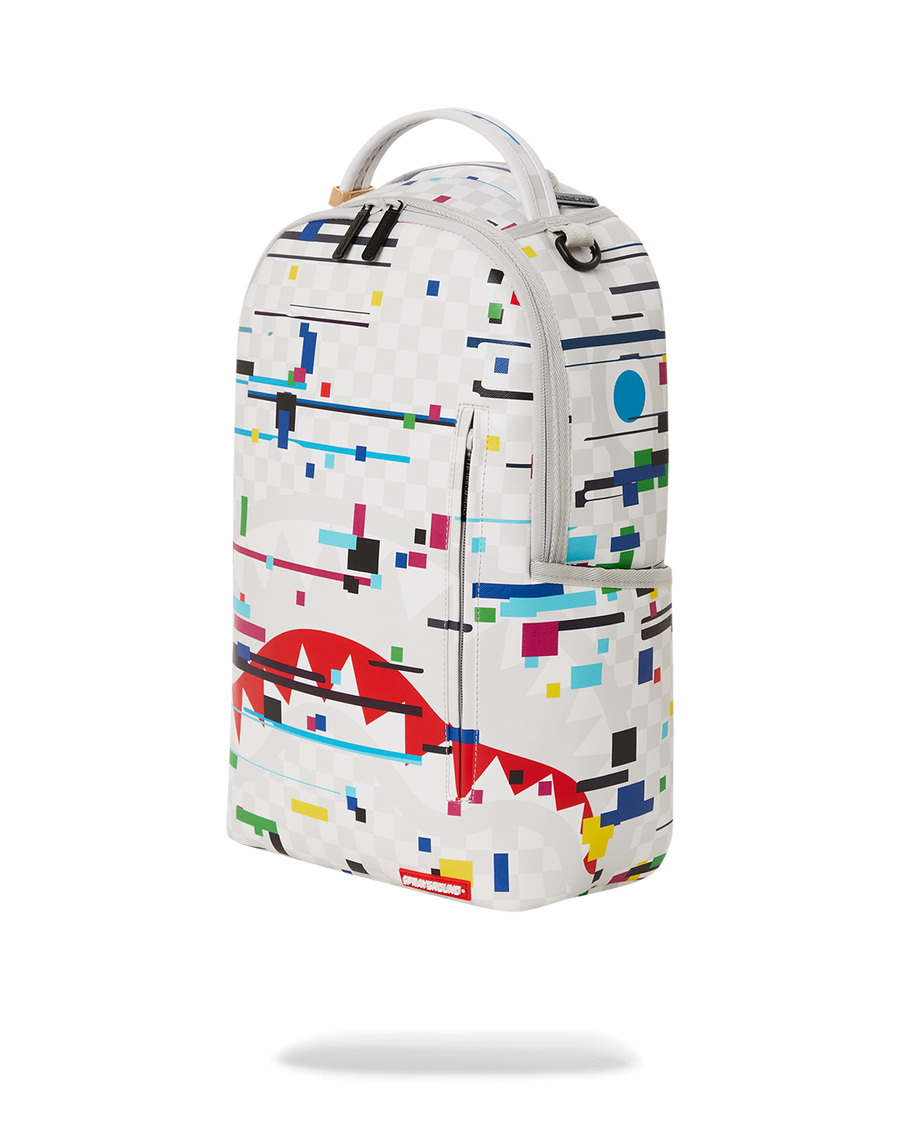 SPRAYGROUND® BACKPACK SHARKS IN PARIS GLITCH RIDER BACKPACK (DLXV)