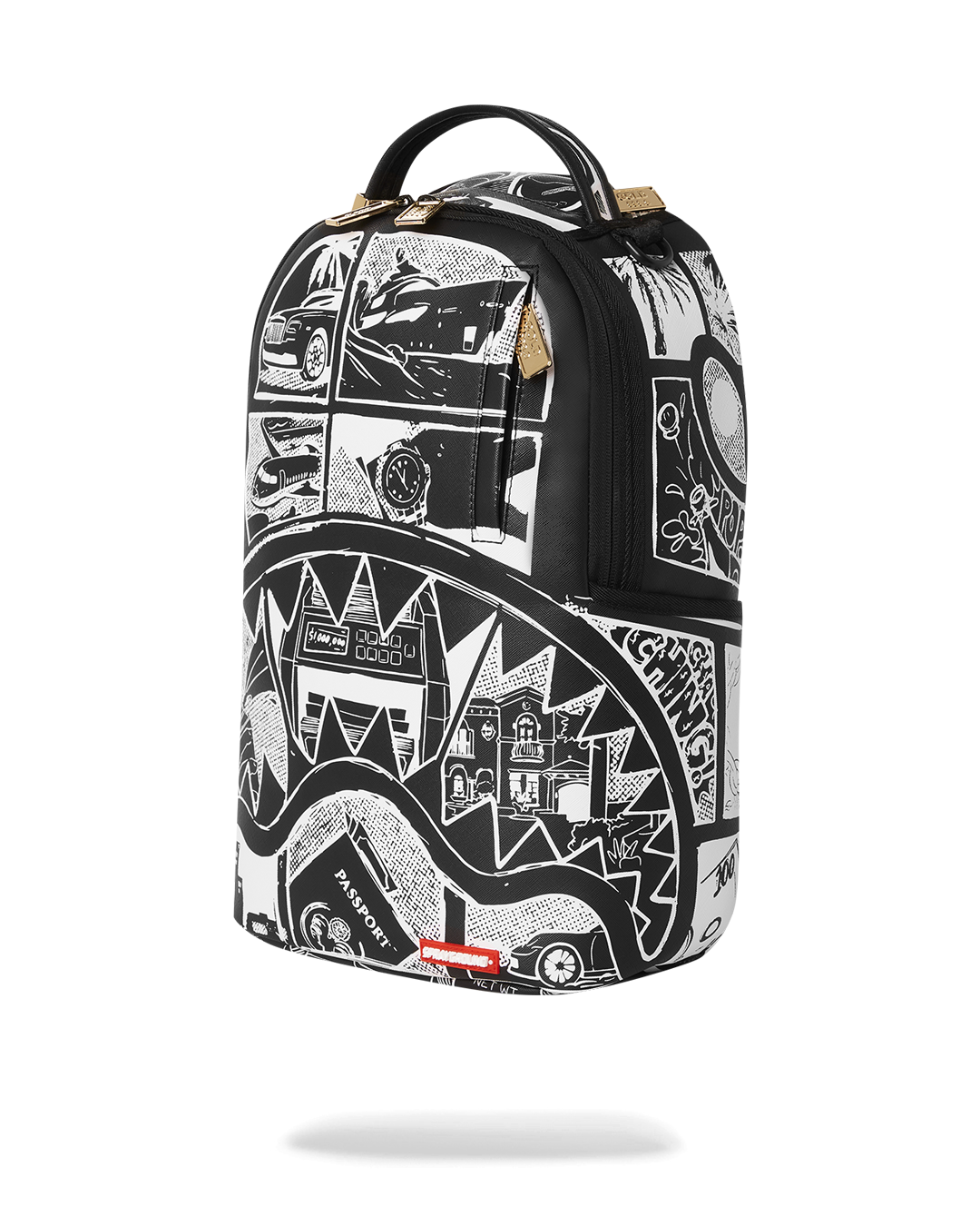 Yin Yang Shark - Sprayground Louis Vuitton Bookbag, HD Png