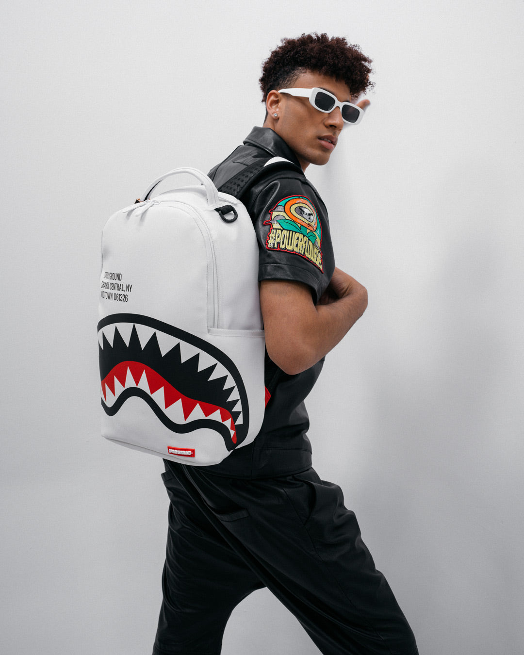 SPRAYGROUND® BACKPACK SHARK CENTRAL (WHT) BACKPACK (DLXV)