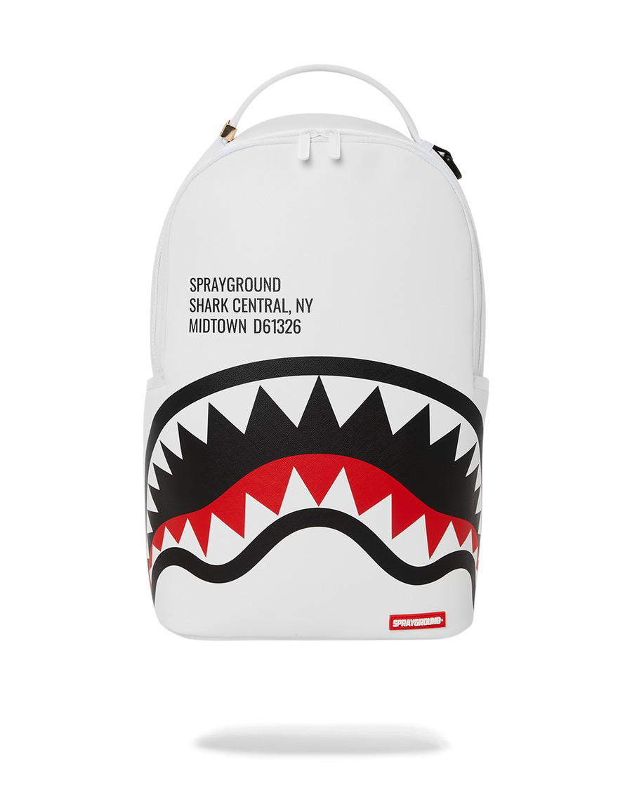 SPRAYGROUND® BACKPACK SHARK CENTRAL (WHT) BACKPACK (DLXV)