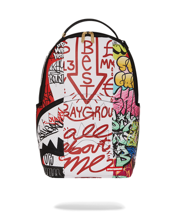 SPRAYGROUND® BACKPACK TRI-SPLIT GRAFFITI BACKPACK (DLXV)