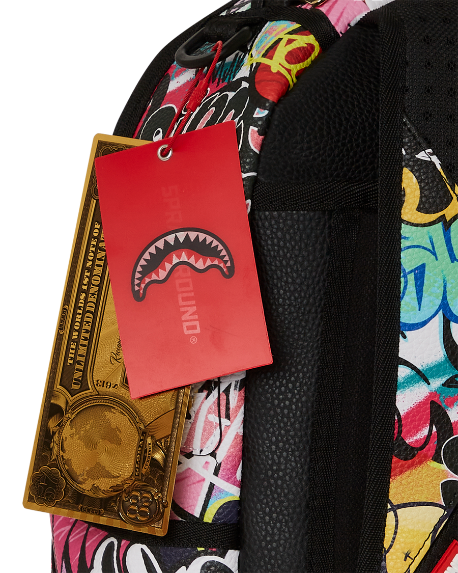 SPRAYGROUND® BACKPACK TRI-SPLIT GRAFFITI BACKPACK (DLXV)