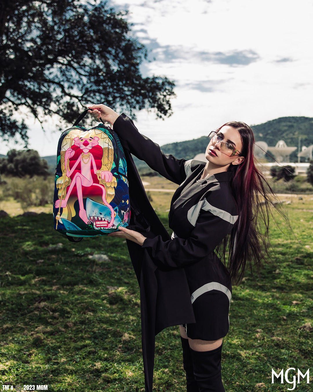 SPRAYGROUND® BACKPACK PINK PANTHER HEAVY LIES THE CROWN BACKPACK