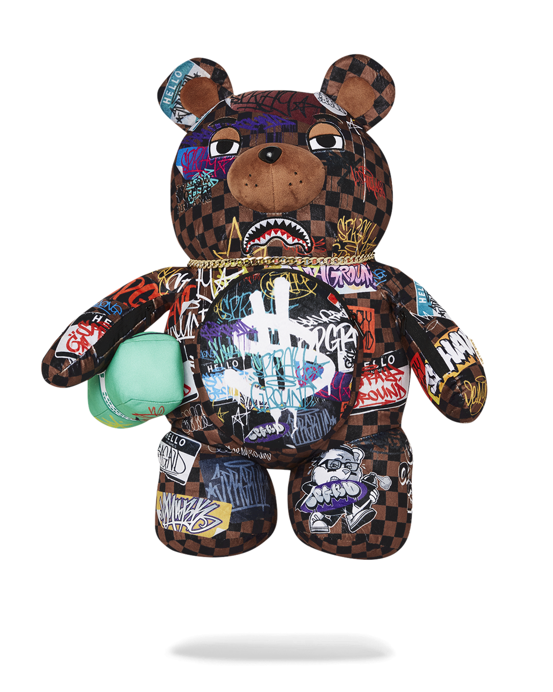 SPRAYGROUND® BACKPACK SHARKS IN PARIS THE RIZZ MONEYBEAR TEDDYBEAR BACKPACK