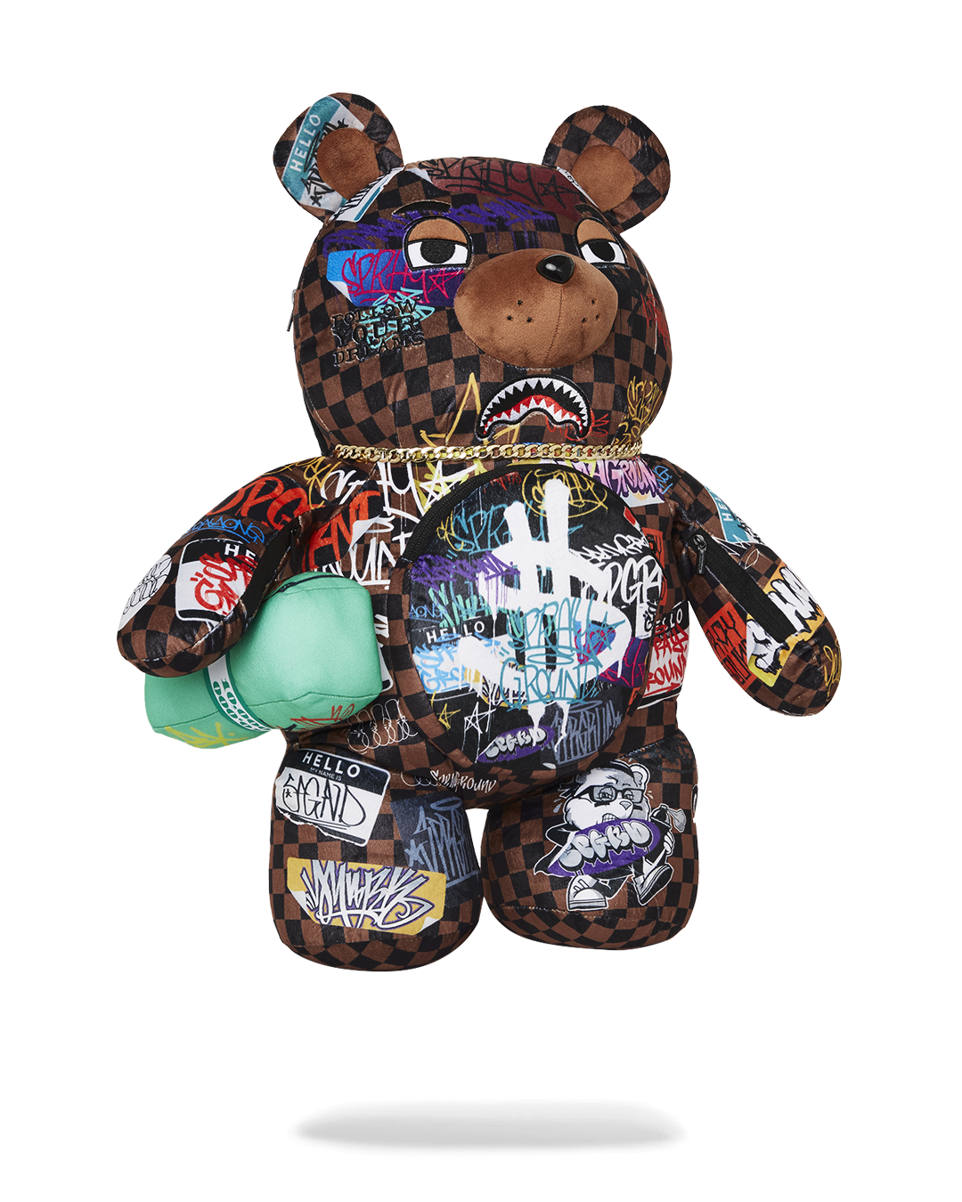 SPRAYGROUND® BACKPACK SHARKS IN PARIS THE RIZZ MONEYBEAR TEDDYBEAR BACKPACK