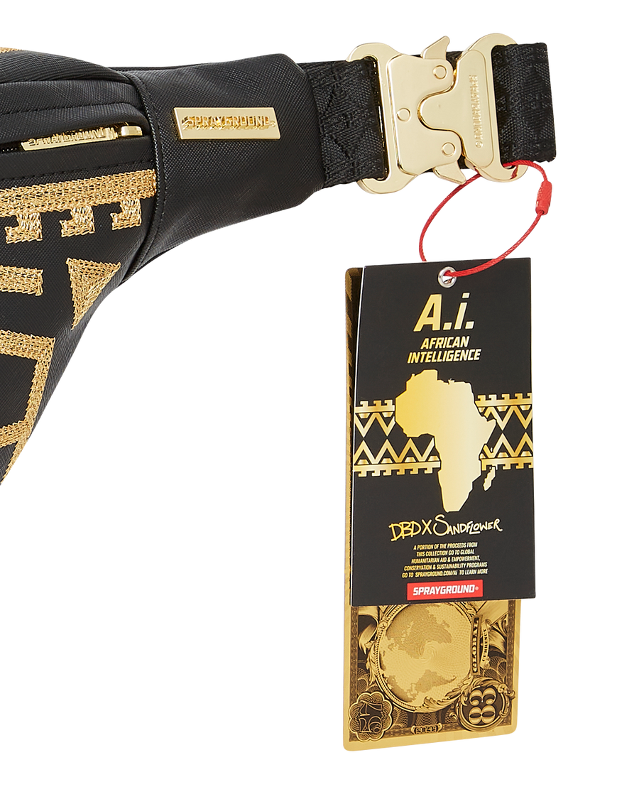 SPRAYGROUND® CROSSBODY A.I.8 AFRICAN INTELLIGENCE PATH TO THE FUTURE II SAVVY CROSSBODY