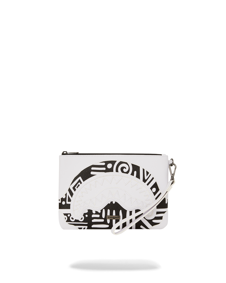 SPRAYGROUND® POUCHETTE A.I.8 AFRICAN INTELLIGENCE - ORIGIN STORY CROSSOVER CLUTCH