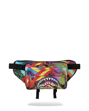 SPRAYGROUND® CROSSBODY SHARKS IN PARIS CITY STREAKS CARGO CROSSBODY