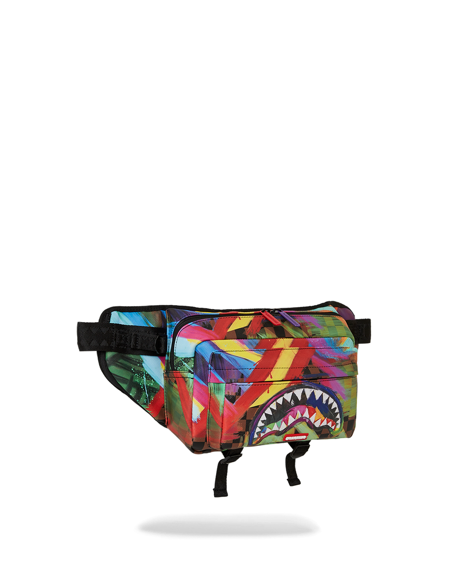 SPRAYGROUND® CROSSBODY SHARKS IN PARIS CITY STREAKS CARGO CROSSBODY