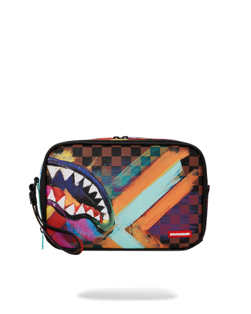 SPRAYGROUND® TOILETRY SHARKS IN PARIS CITY STREAKS TOILETRY BAG