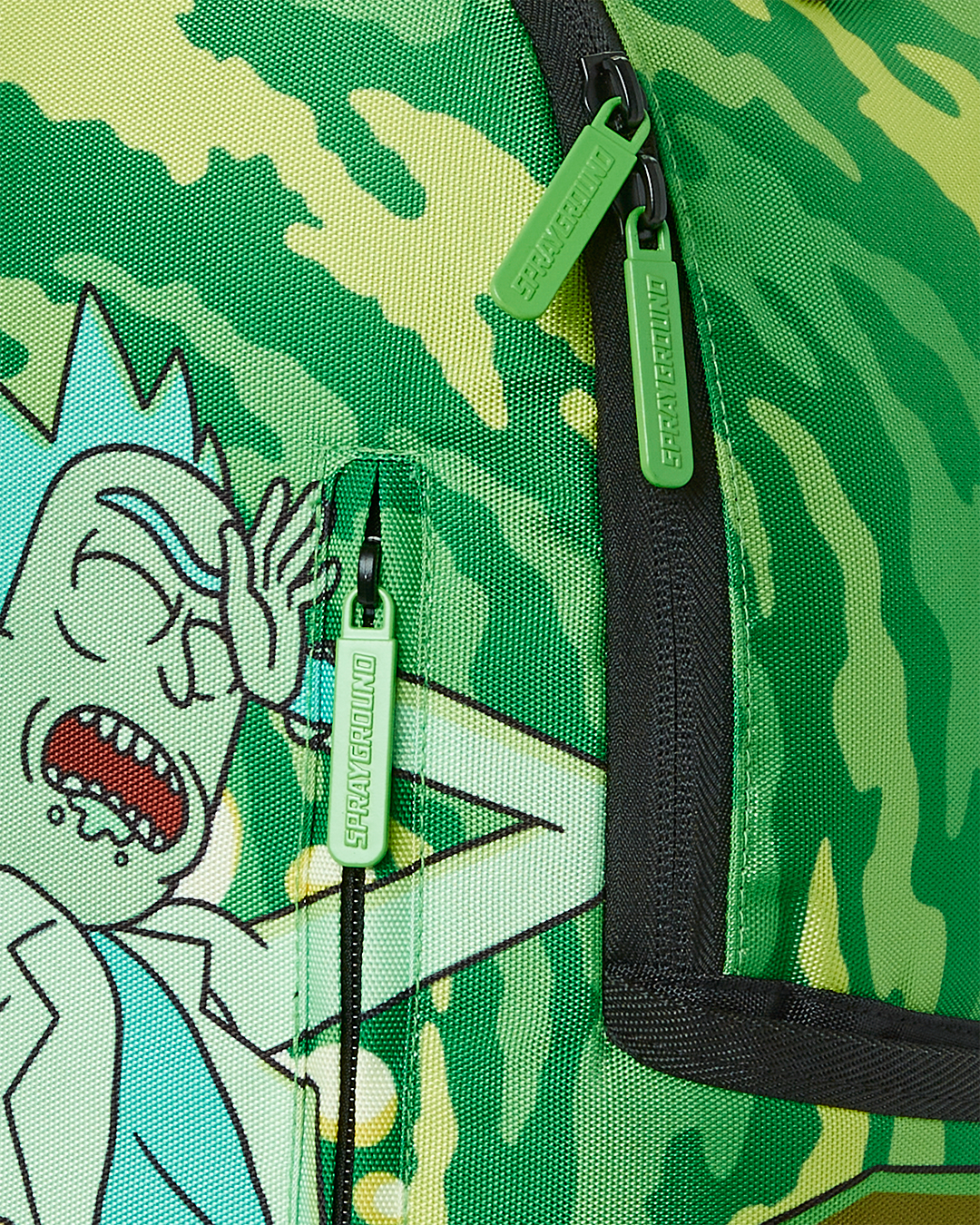 Sprayground x Rick and Morty Portal Green Backpack