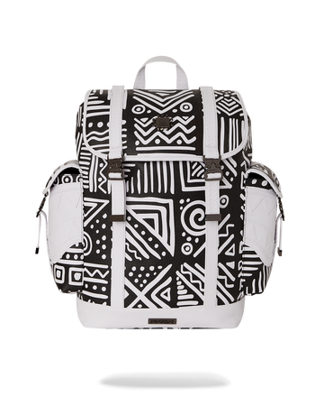 Sprayground Kid Astromane Panelled Faux-Leather Backpack - Black