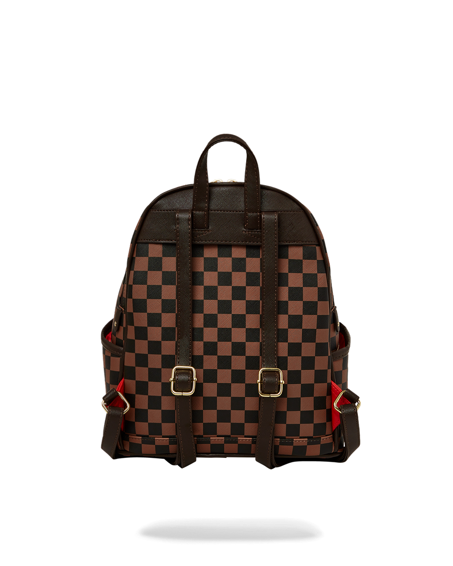 SPRAYGROUND® BACKPACK EXTERIOR GOLD ZIP POCKET SHARKS IN PARIS SAVAGE BACKPACK