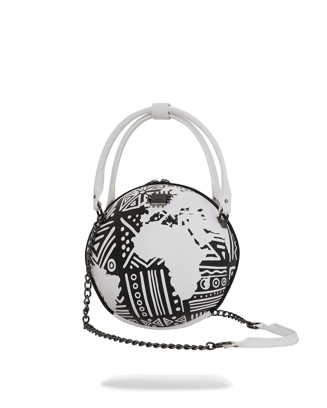 SPRAYGROUND® HANDBAG A.I.8 AFRICAN INTELLIGENCE - ORIGIN STORY GLOBE BAG