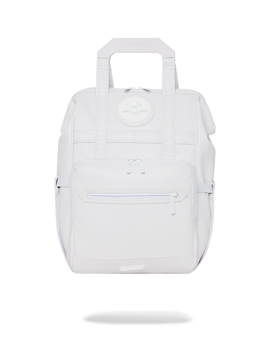 SPRAYGROUND® BACKPACK HEAVY METAL SHARK WHITE OUT BIZ TOP OPENER BACKPACK