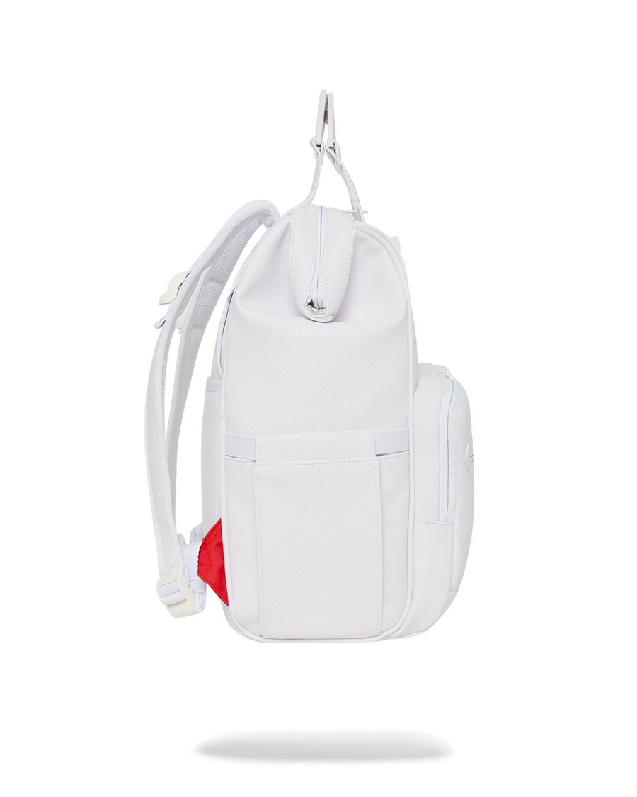 SPRAYGROUND® BACKPACK HEAVY METAL SHARK WHITE OUT BIZ TOP OPENER BACKPACK