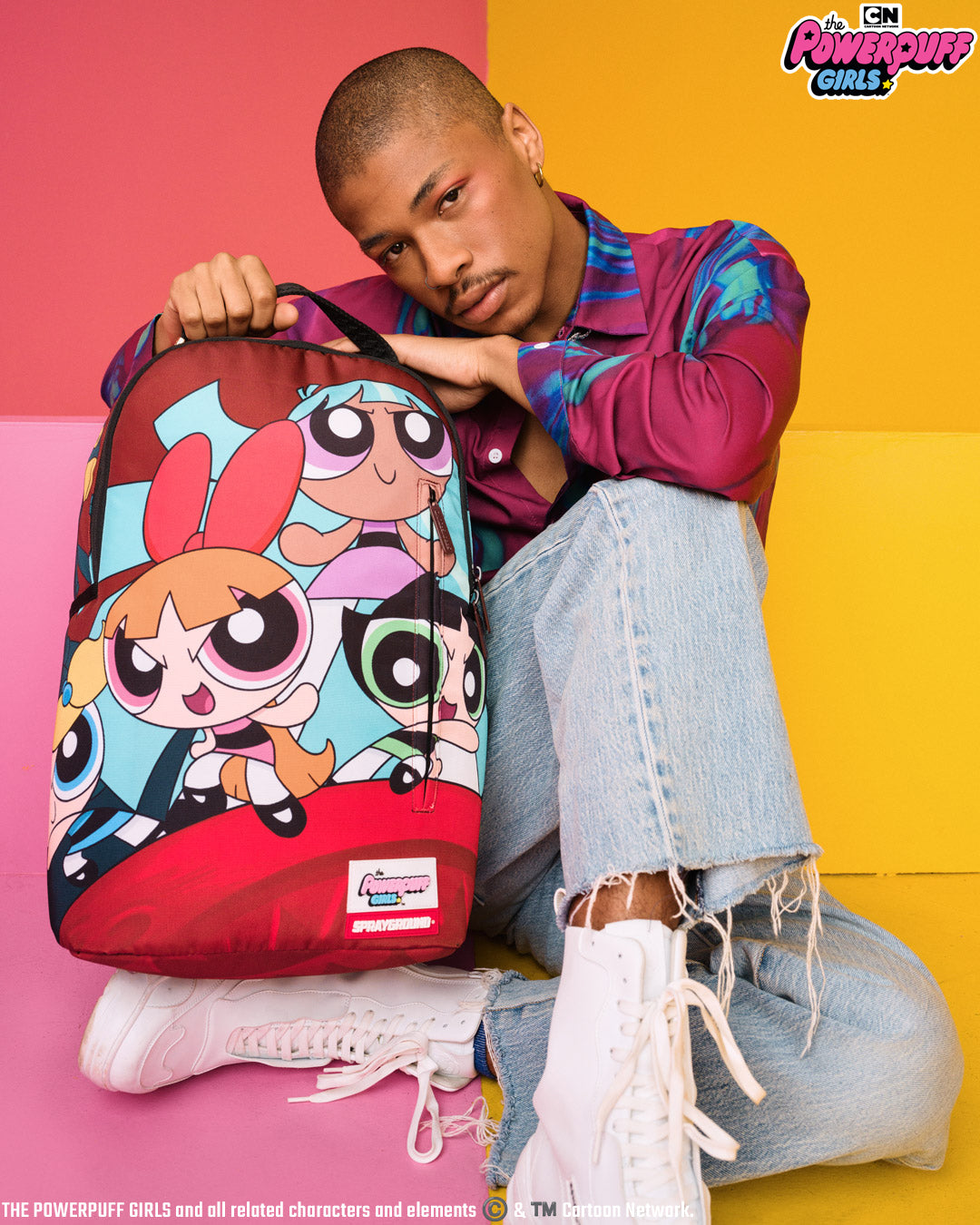 SPRAYGROUND® BACKPACK POWERPUFF GIRLS NEVER BACK DOWN BACKPACK