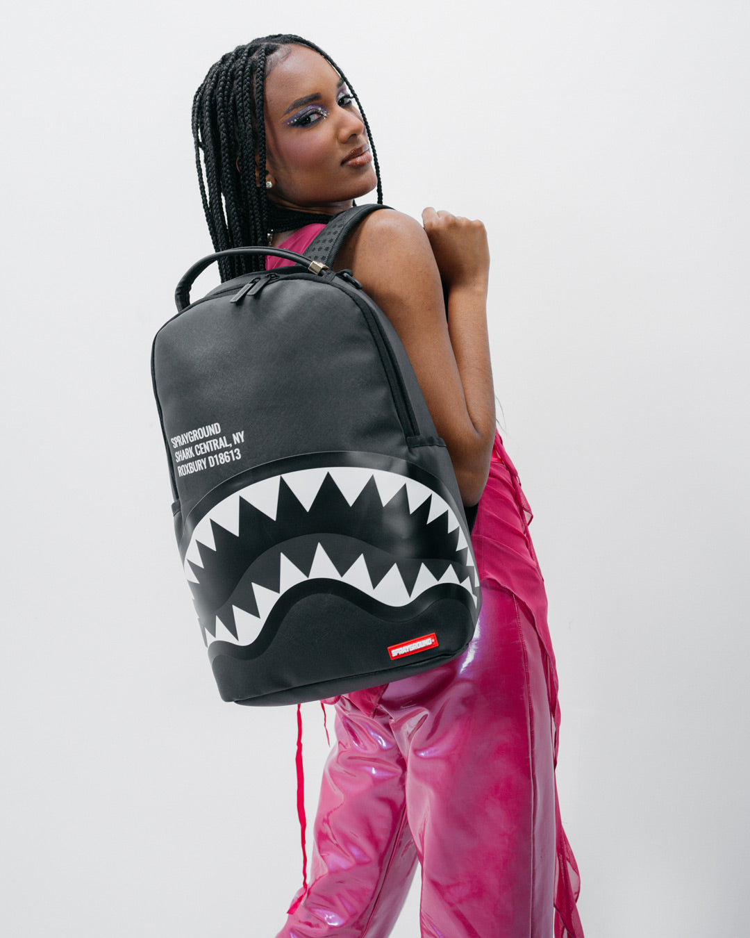 SPRAYGROUND® BACKPACK SHARK CENTRAL BLK/GRAY BACKPACK (DLXV)