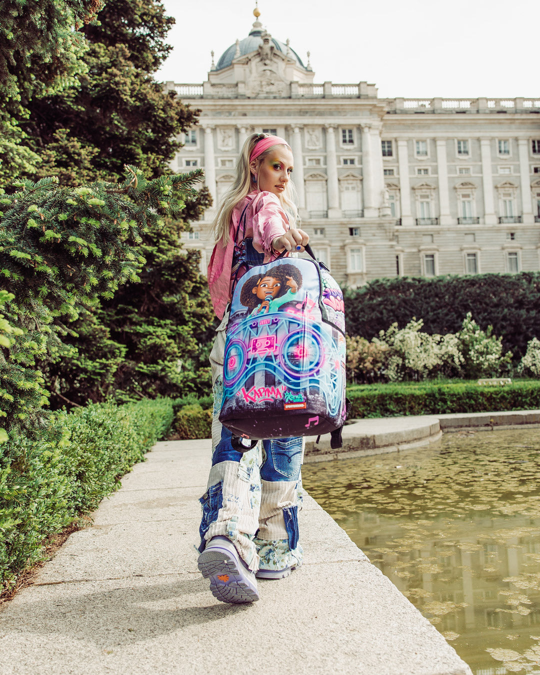 SPRAYGROUND® BACKPACK KARMA'S WORLD TURN UP THE VOLUME BACKPACK