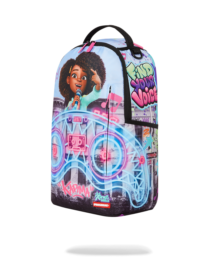 SPRAYGROUND® BACKPACK KARMA'S WORLD TURN UP THE VOLUME BACKPACK