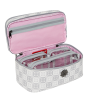 SPRAYGROUND® TOILETRY A.I.8 AFRICAN INTELLIGENCE BOOKED & BUSY COSMETIC CASE
