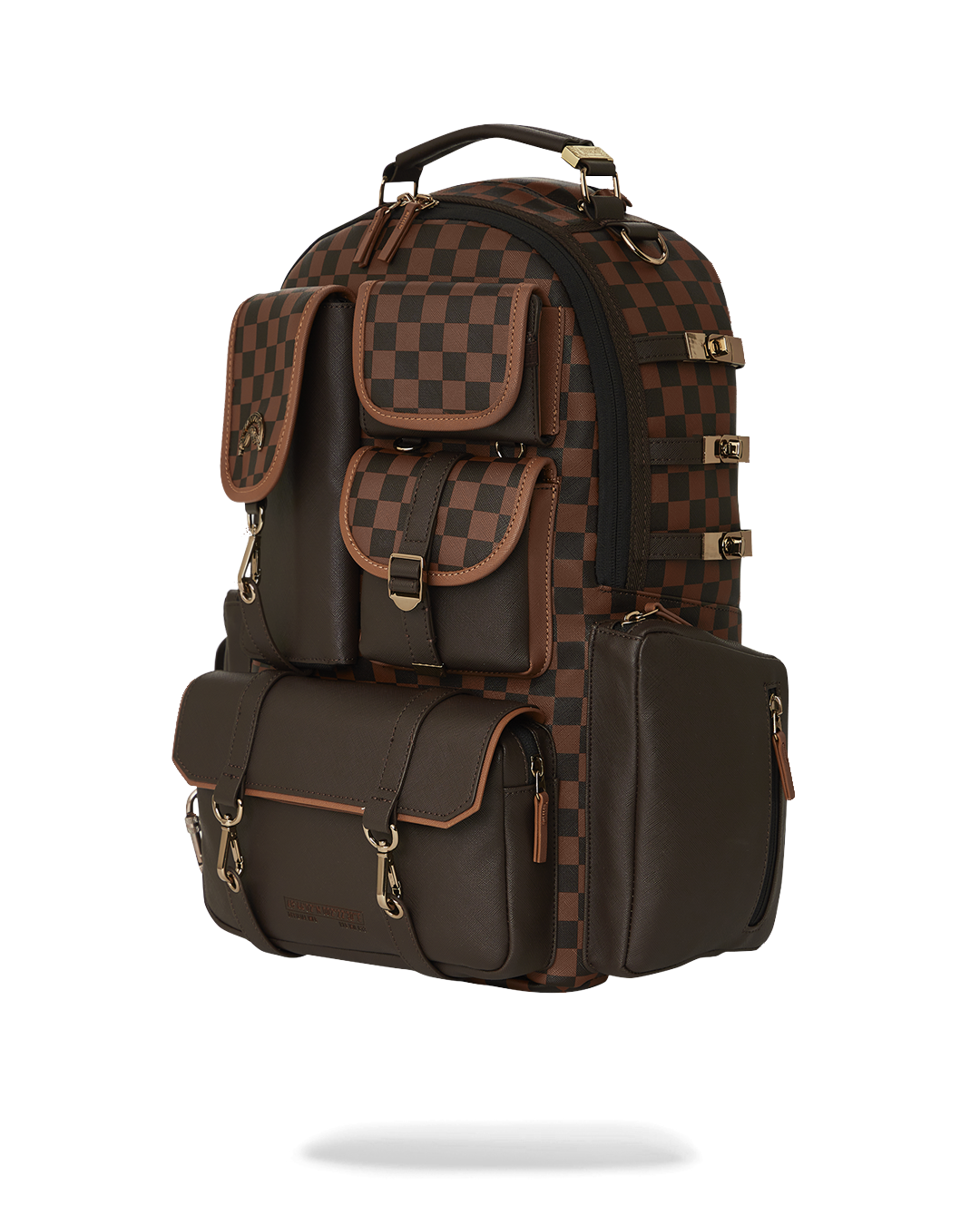 SPRAYGROUND® BACKPACK SPECIAL OPS BROWN CHECKERED BACKPACK (DLXV)