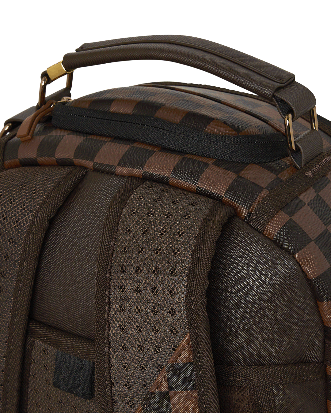 louis vuitton backpack checkered brown