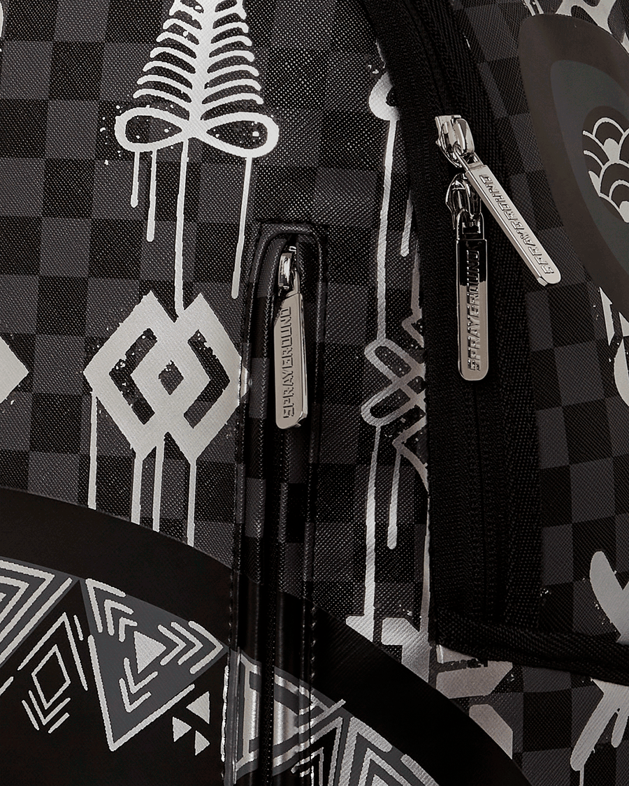 SPRAYGROUND® BACKPACK A.I.8 AFRICAN INTELLIGENCE SHARKGLYPHS BACKPACK