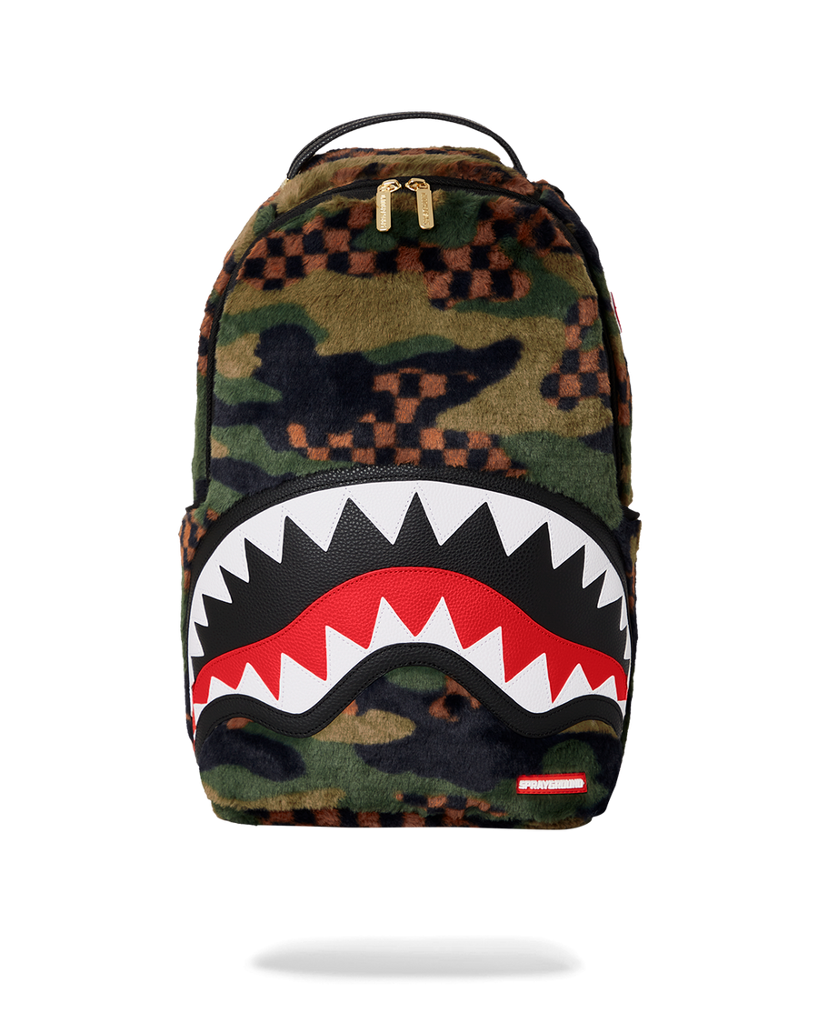 SPRAYGROUND® BACKPACK 3AM GREEN FURR BACKPACK