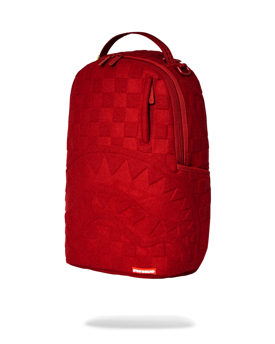 SPRAYGROUND® BACKPACK RED CHECKERED FLOCK BACKPACK