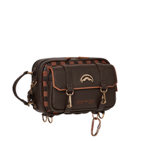 SPRAYGROUND® TOILETRY SPECIAL OPS BROWN CHECKERED TOILETRY BAG