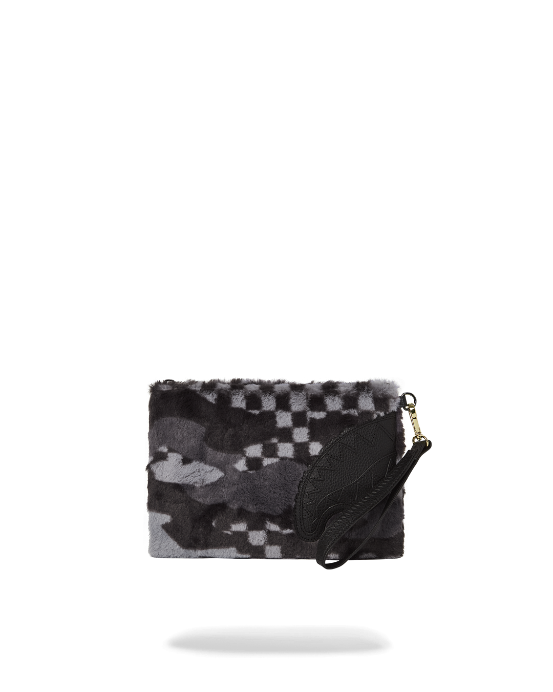 SPRAYGROUND® POUCHETTE BLACK 3AM FURR CROSSOVER CLUTCH