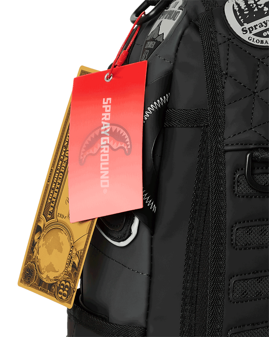 SPRAYGROUND® BACKPACK THE GLOBAL EXPEDITION BLACK BACKPACK