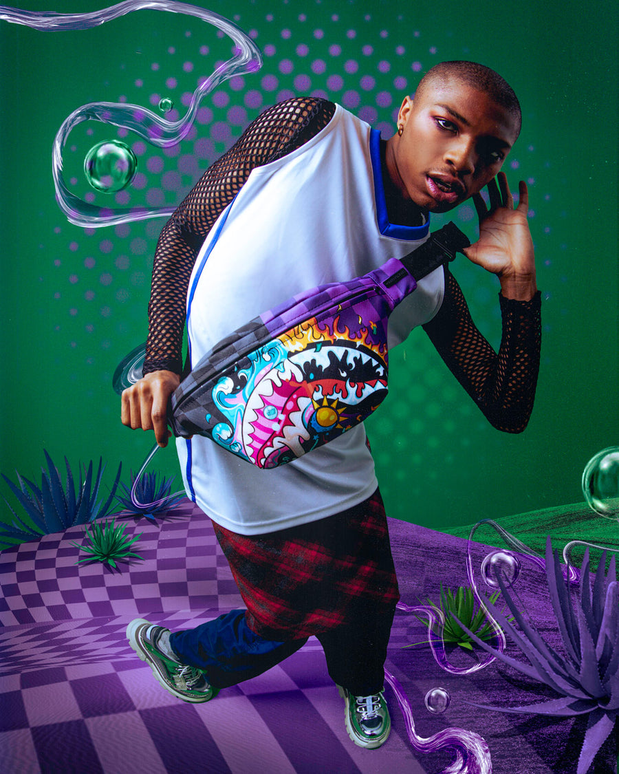 SPRAYGROUND® CROSSBODY CRAZY EYES SAVVY CROSSBODY