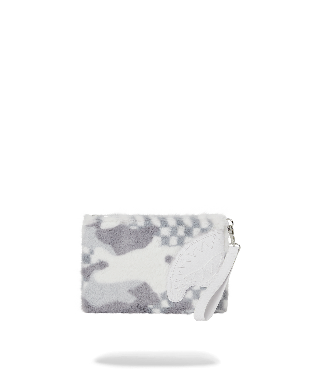 SPRAYGROUND® POUCHETTE WHITE 3AM FURR CROSSOVER CLUTCH