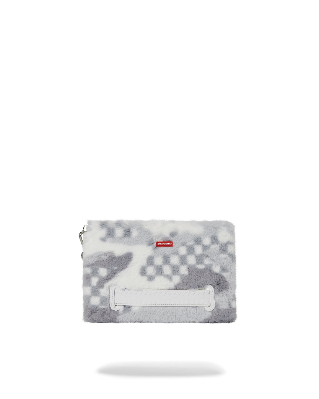 SPRAYGROUND® POUCHETTE WHITE 3AM FURR CROSSOVER CLUTCH